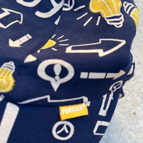 Kid's Furtalk Hat Multicolor Logo All-Over 0-2T Sun Protection Light NWT Travel - Picture 5 of 11